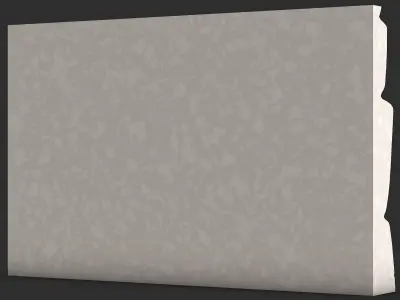 Mossy Rubble Stone Wall Section 3D print model