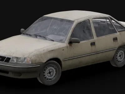 Daewoo - Nexia Low-poly 3D model