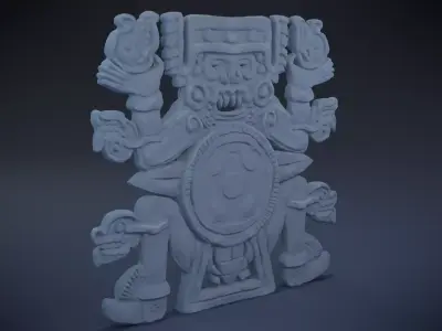 Tlaltecuhtli - Aztec Deity 3D print model