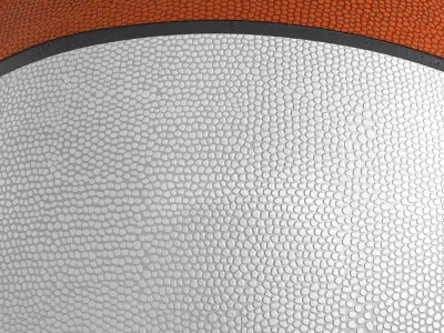 Basketball ball Euro white Low-poly 3D model