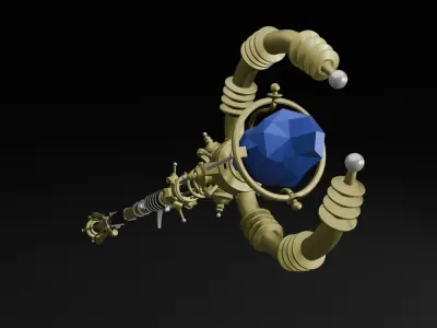 Staff of Lightning 3D print model