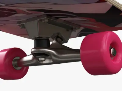 Skateboard 02 3D model