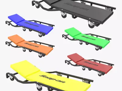 Car creepers Collection 3D Model Pack