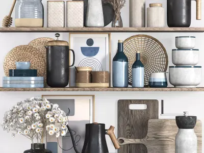 kitchen accessories 028 3D model