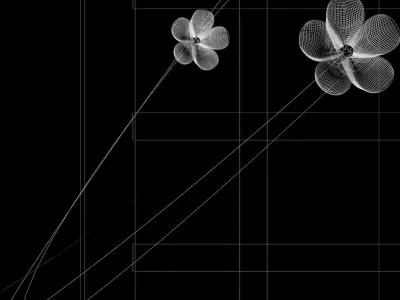 stl model of a door  cherry blossoms and birds for CNC router 3D print model