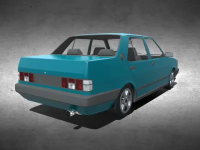 Tofas Dogan SLX for Unity Low-poly 3D model