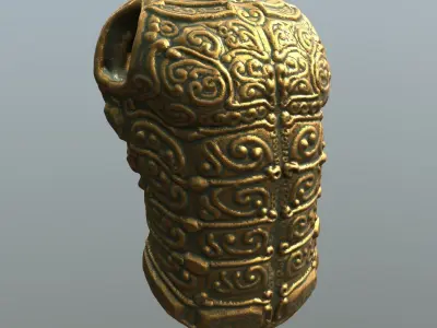 Decorative Armor Low-poly 3D model