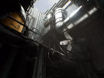 Modular Brutalist Levelscapes - Unreal Engine 5 Low-poly 3D model