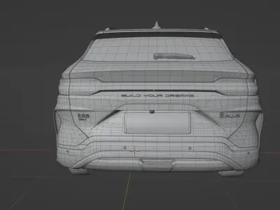 BYD Song Plus DM 2023  low poly 3D model