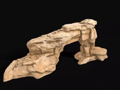 Rock Formation 3D Model Free low-poly 3D model