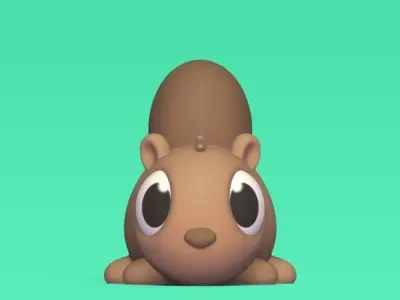 Squirrel Chopstick Holder 3D print model