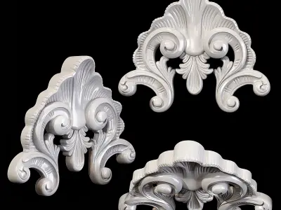 Classic carved 098 3D model