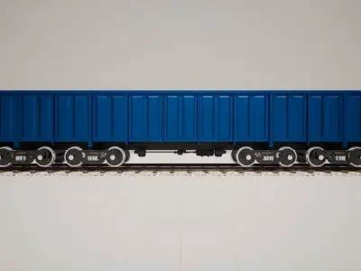 Animated game-ready GondolacarL Low-poly 3D model