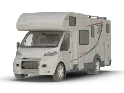 Motorhome Generic Simple Interior 3D model