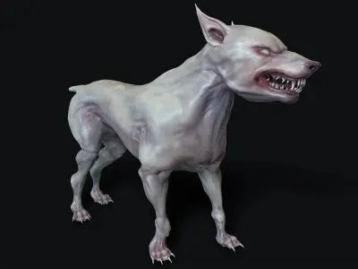 Mutant Dog Low-poly 3D model