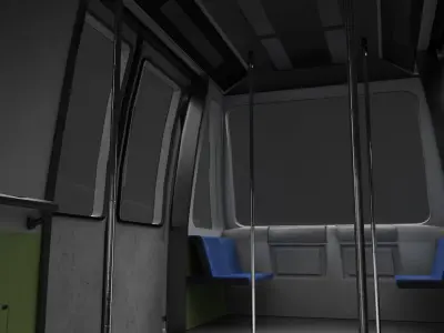 Metromover Low-poly 3D model