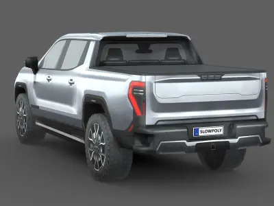 GMC Sierra EV 2024 Low-poly 3D model