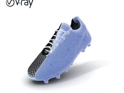 Soccer Cleat Model Pack with Detailed Textures Low-poly 3D model