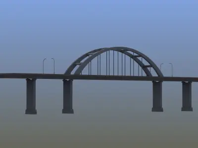 Road Bridge 3D model