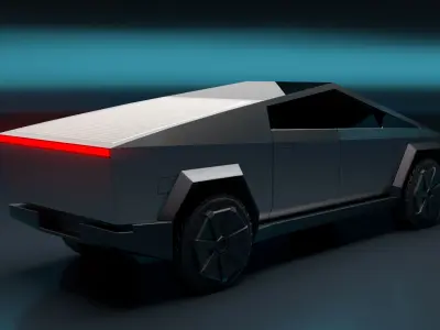 Tesla Cybertruck in Maya 2022 3D model