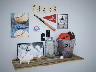 Decor Sport Set Boy 3D model