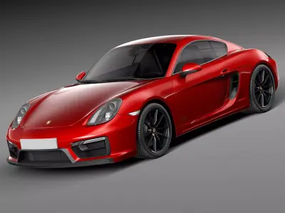 Porsche Cayman GTS 2014 3D model