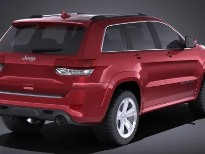 Jeep Grand Cherokee SRT 2016 VRAY 3D model