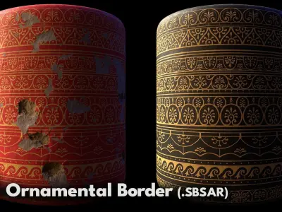 25 Ornamental Borders  3D model