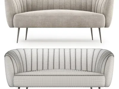 Silver Orchid Albany Sofa 3D model