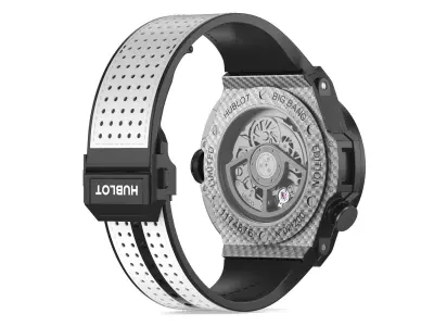 Hublot Big Bang Unico 45mm Golf Silver Luxury Watch 3D model