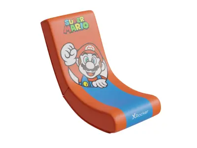 Red Mario Gaming Chair Low-poly 3D model