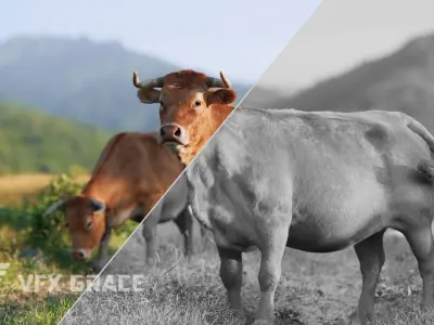 Cattle  UE Character Asset 3D model