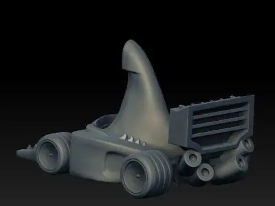 Race cars 3D print model