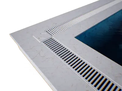 Swimming pool Low-poly 3D model