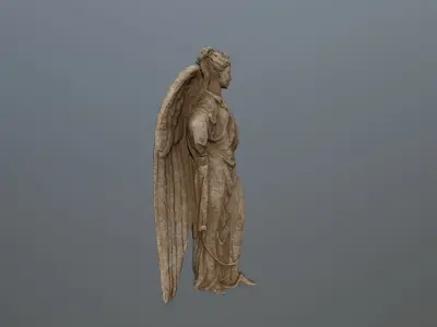 greek statue Low-poly 3D model