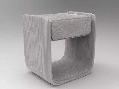 Miziro Night Stand Low-poly 3D model