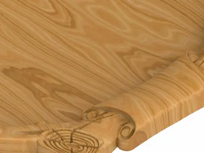 Carved picture frame STL 3D model 82
