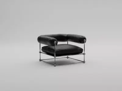 Leather Chairs furniture pack 3D model