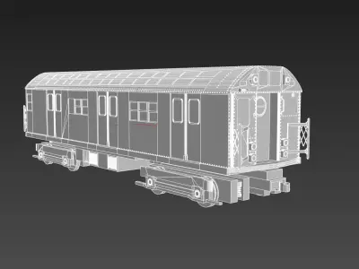 R17 Subway wagon NYC 3D print model