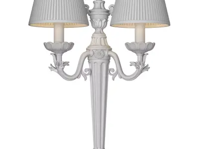 Bronze Antique Wall lamp Sconce Light in American Classic Style 3D model