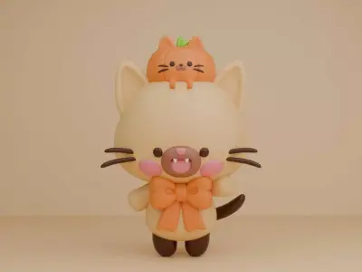 Halloween cat 88 3D print model