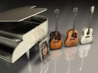 Gibson John Lennon 3D model