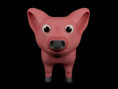 Pig Model animated 3D model