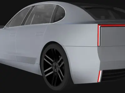 Generic  Electric Sedan Bestia Titanum 3D model