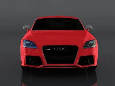 Audi TT RS 2008 Low-poly 3D model