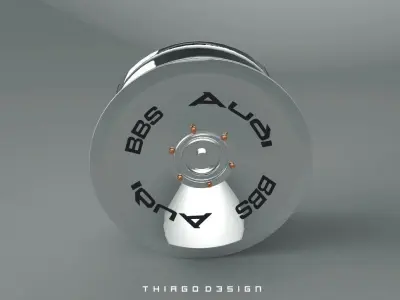 BBS Fan Low-poly 3D model