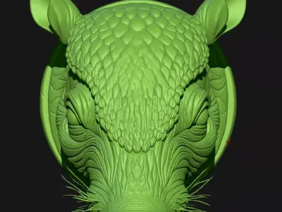 armadillo 3D print model