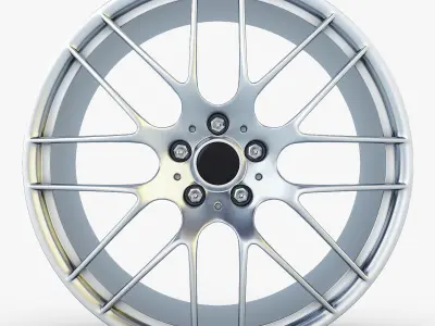 Style 359M wheel silver Mid Poly Low-poly 3D model