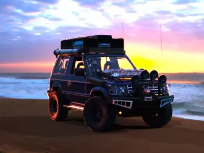 MITSUBISHI MONTERO DAKAR 2008 3D model