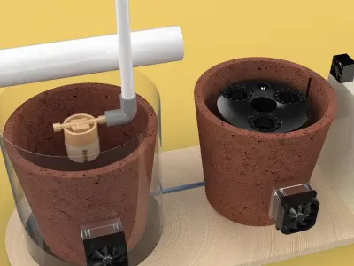 ULTRASONIC COOLING SYSTEM MIST HUMIDIFIER VAPORIZER FARM  3D model